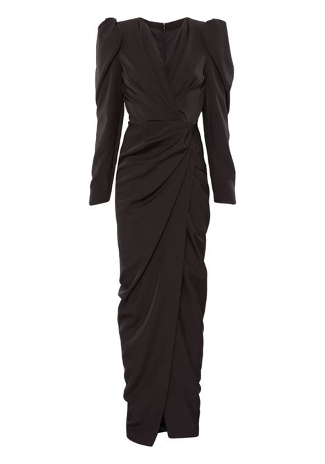 Black belted gown Rhea Costa - women